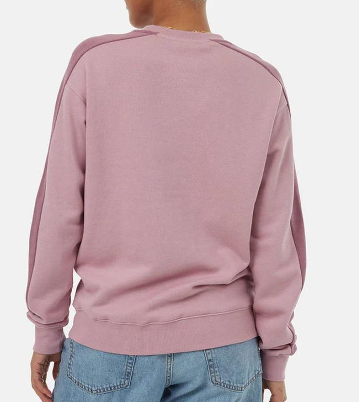 Ten Tree Blocked Sleeve Stripe Crew - Womens