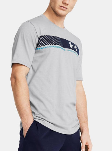 UA Left Chest Stripe Short Sleeve - Mens