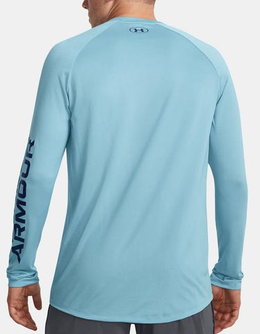 UA Tech Print Fill Long Sleeve - Mens