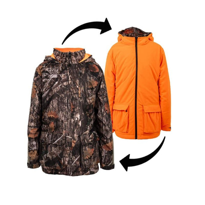 Youth Reversible Camo/Blaze Orange Jacket