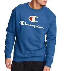 Powerblend Fleece Crew, Big C & Script Logos - Mens