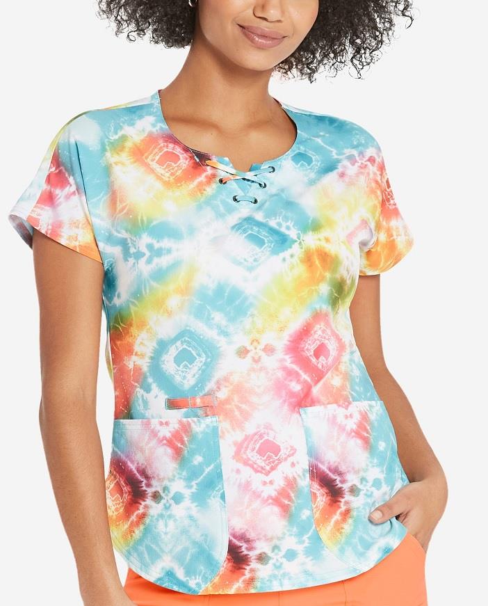 Heart &amp; Soul Round Neck Scrub Top - Womens
