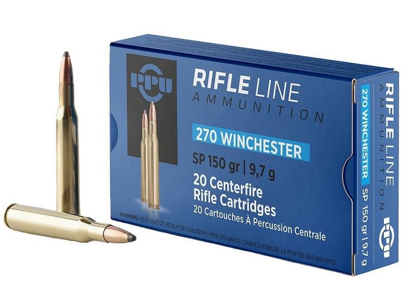 PPU Ammo 270 Win, 150Gr SP – 20Rds