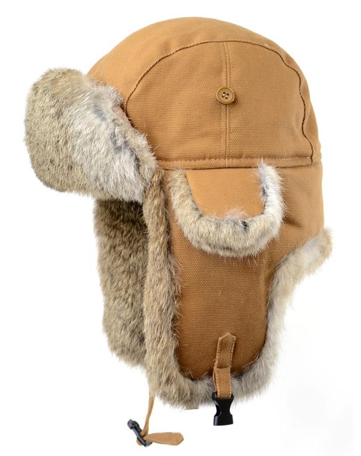 Cotton Canvas Aviator w/ Rabbit Trim