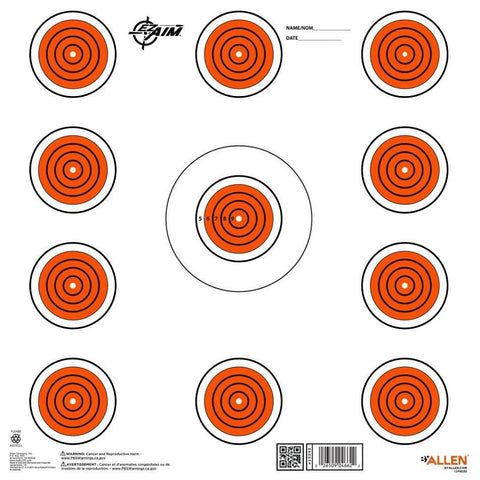Allen EZ Aim Paper Indoor Target 12X12 - Pack of 13