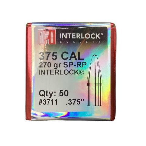 Hornady Bullets 375 Cal .375" 270GR InterLock SP-RP - 50 Qty