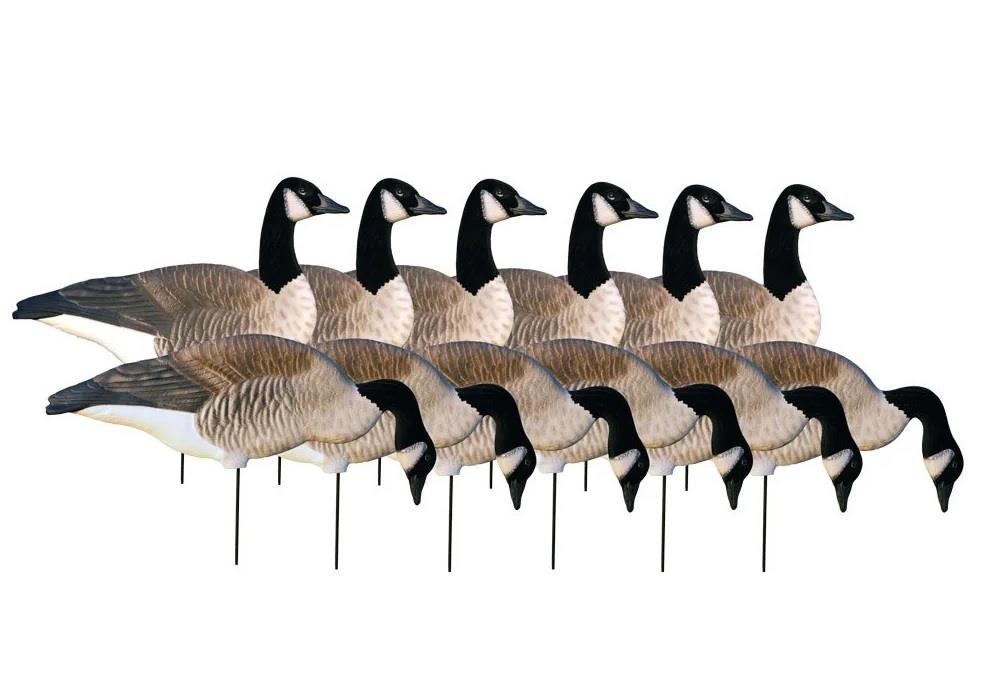 Pro Grade Canada Goose Silhouette Decoys - 1 Dozen