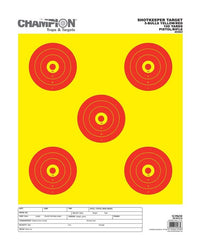 Shot Keeper 5 Bull 100yd Rifle/Pistol Yellow/Red