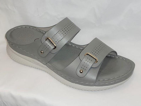 Soft Comfort Slip on Wedge Sandals  - Womens