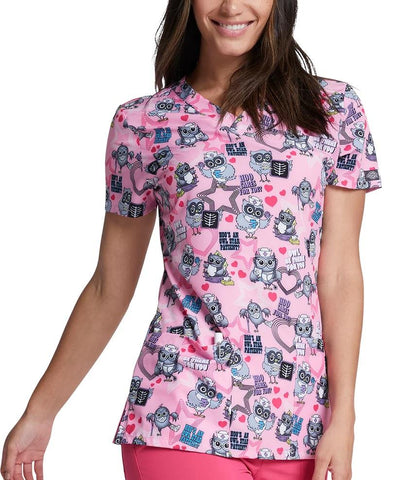 Dickies V-Neck EDS Printed Top - Womens