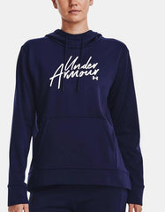 UA Armour Fleece Script Hoodie - Womens