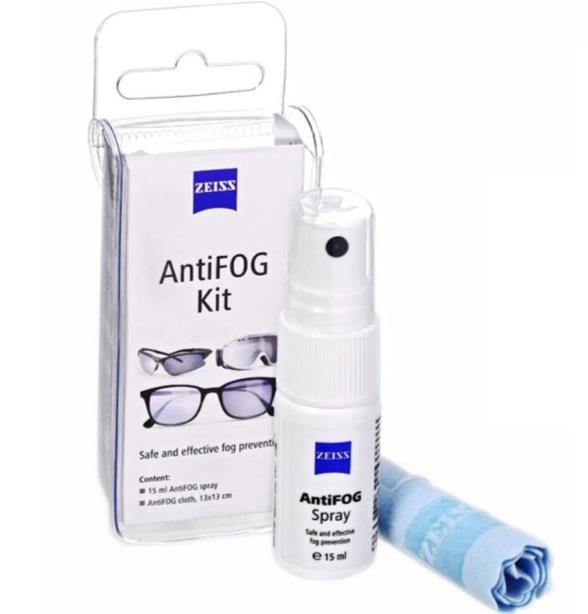 Zeiss Anti Fog Spray &amp; Cloth Kit