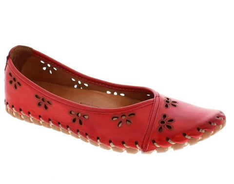 Volks Walkers 1232 Slip On Red - Womens
