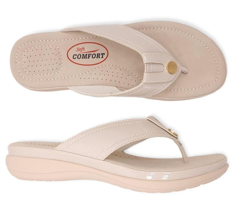 Soft Comfort Slip On Between Toe Sandals - Womens