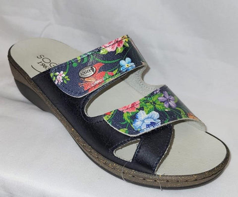 Sogex Floral Double Strap Sandal - Womens
