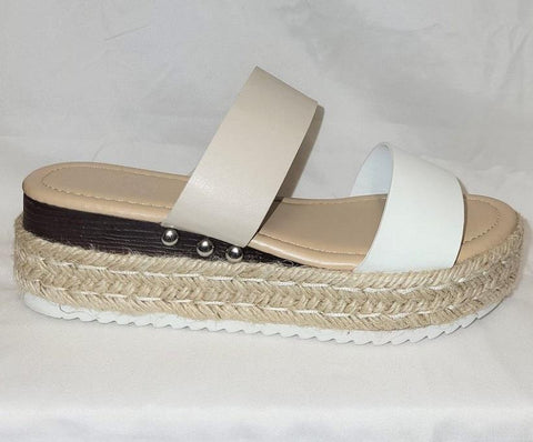 Wedge Sandals w/ Double Strap - Womens