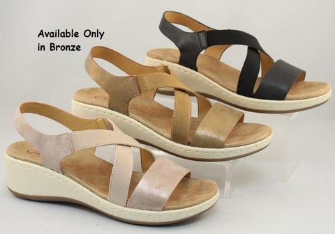 Soft Comfort Criss Cross Wedge Sandals - Womens