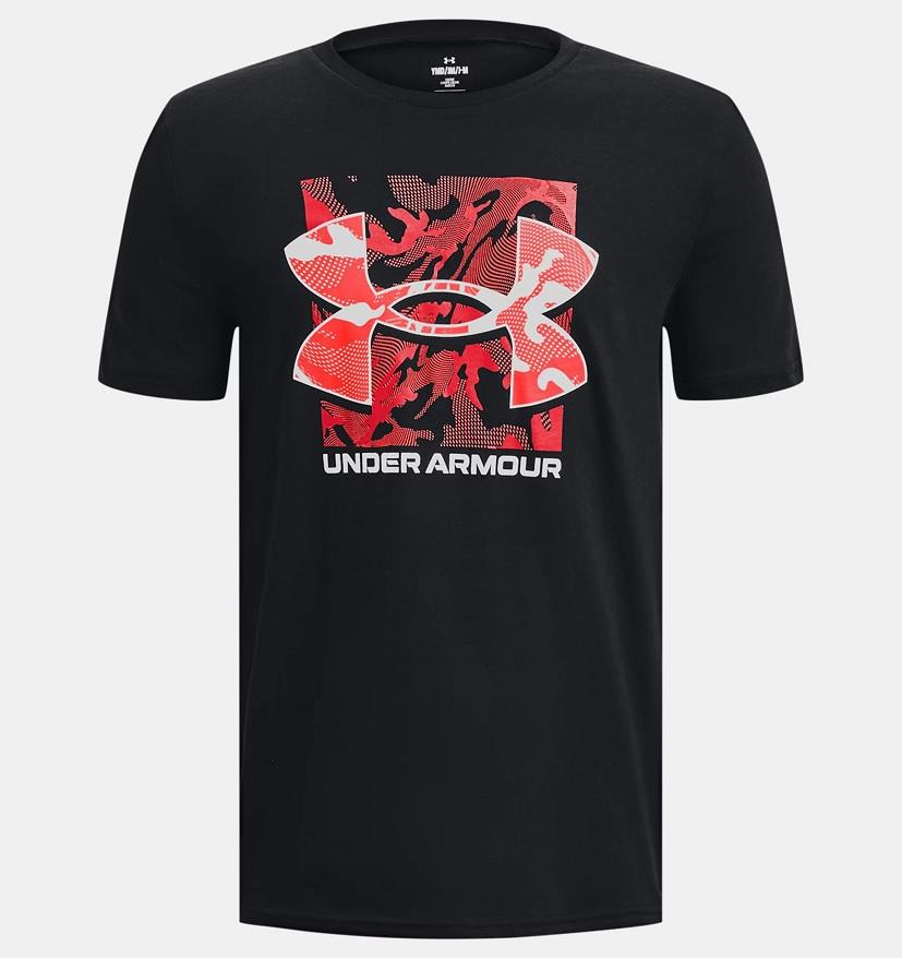 UA Box Logo Camo Short Sleeve - Boys