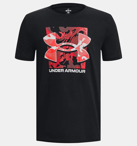 UA Box Logo Camo Short Sleeve - Boys