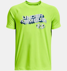 UA Tech Wordmark Short Sleeve - Boys