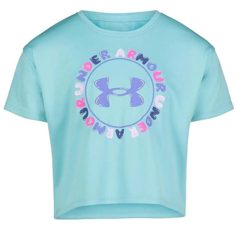 UA Bubble Wordmark Short Sleeve(2t-3t) - Girls