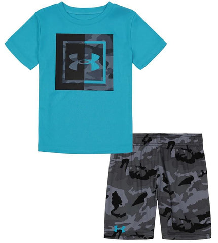 UA Woodland Camo Short Set(4-7) - Boys