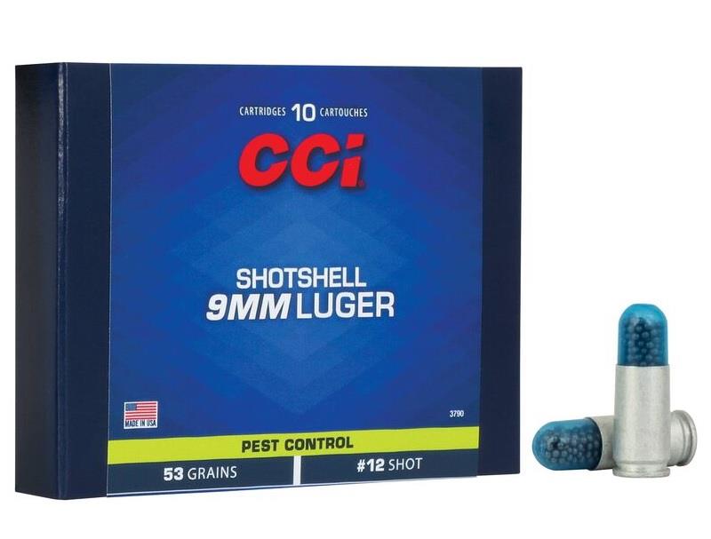 Pest Control Shotshell 9mm Luger #12 Shot - 10 Count