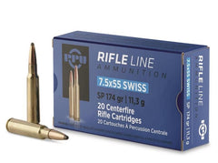 PPU 7.5×55 Swiss 174gr. SP - 20rds