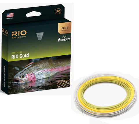 RIO Gold Elite WF7F Moss/Gold/Gray Fly Line