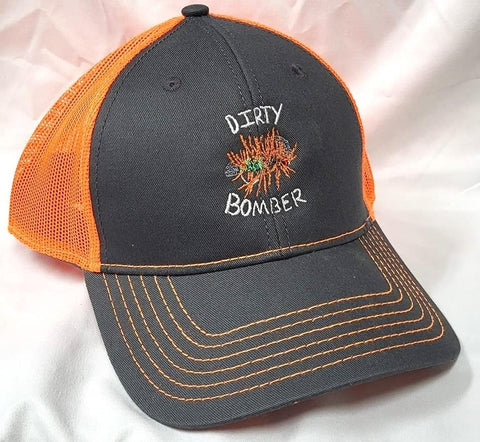 Dirty Bomber Mesh Trucker Cap - Charcoal/Blaze