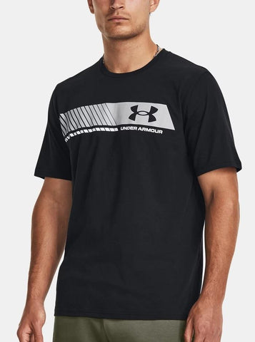 UA Left Chest Stripe Short Sleeve - Mens