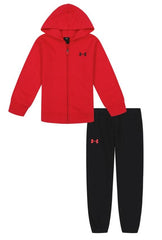 UA Fleece Branded Zip-Up Hoodie Set (12M-24M)- Boys