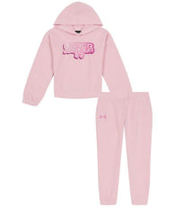 UA Reset Logo Hoodie Set (12m-24m) - Girls