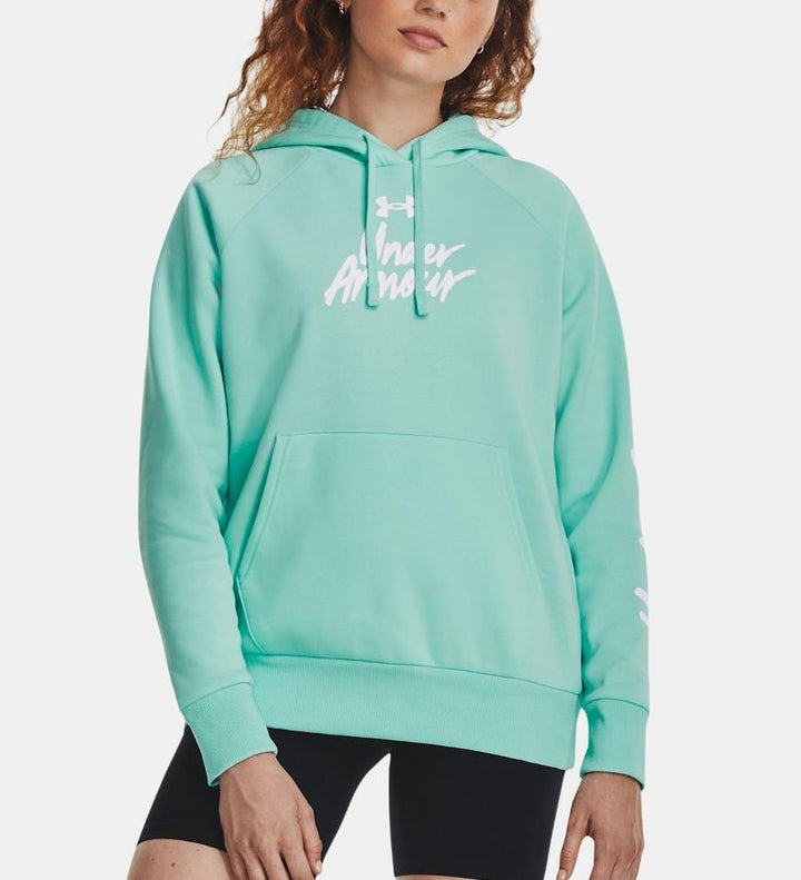 UA Rival Fleece Graphic Hoodie - Womens