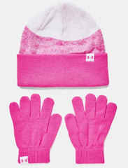 UA Beanie & Gloves Combo - Girls