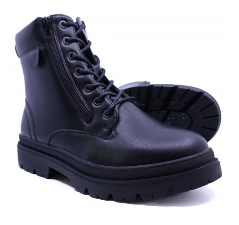 Men's Double Zipped Laces Boots