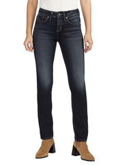 Women's Suki Curvy Fit Mid Rise Straight Leg Jeans