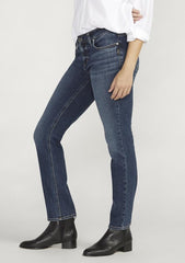 Women's Elyse Mid Rise Straight Leg Jeans