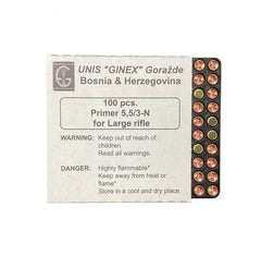 Ginex Large Rifle Primers, Tray of 100