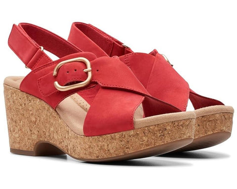 Clarks Giselle Dove Sandals - Womens