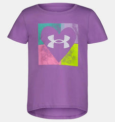 UA Quad Heart Logo T-Shirt (2T-4T)