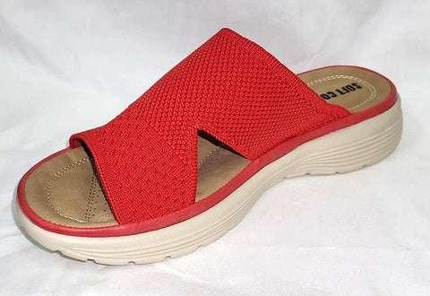 Soft Comfort Slip On Sandals - Womens