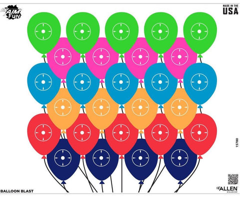EZ Aim FUN Balloon Blast Paper Shooting Target