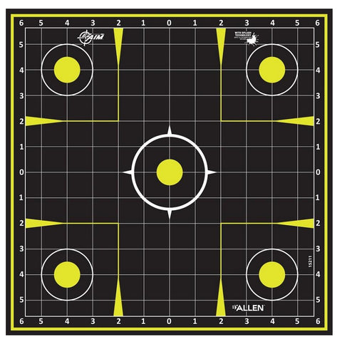 EZ Aim Splash Reactive Paper, Sight-In Grid