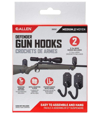 Defender Hooks with Metal Mounting Plate