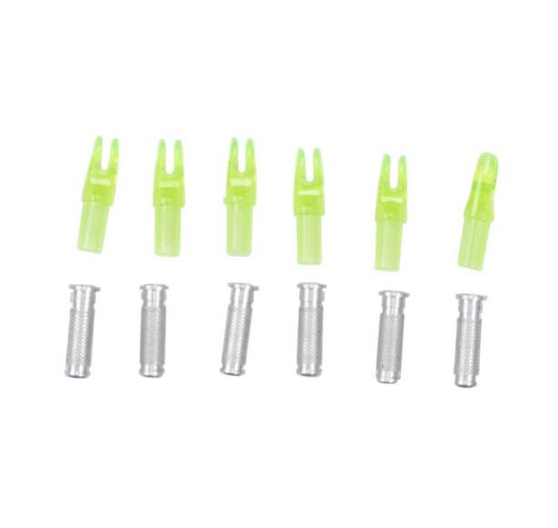 Titan Carbon Arrow Nocks &amp; Inserts, 6-Pack