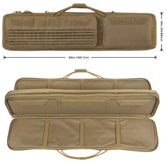 Tac-Six 55" Lockable 2-Firearm Unit Tactical Gun Case