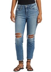 Suki Straight-Leg Cropped Jeans