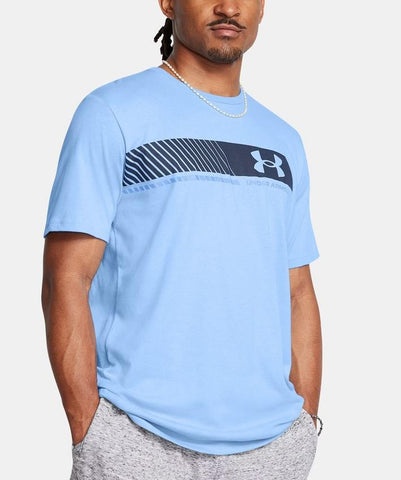 UA Left Chest Stripe Short Sleeve - Mens