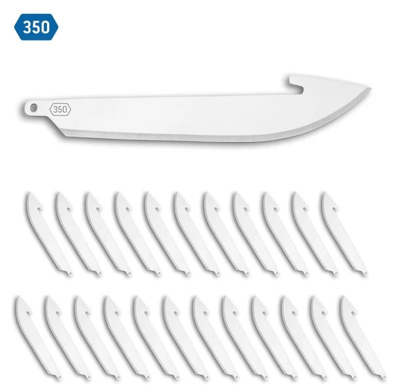 3.5" Drop Point Replacement Blades - 24 Pack